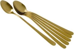 Amefa Austin 1410 Cuillères à Sorbet/Latte Macchiato, Or Mat, 6 Pièces