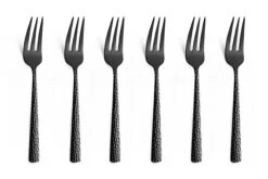 Amefa Felicity 3319 6 Fourchettes à Dessert, Noir