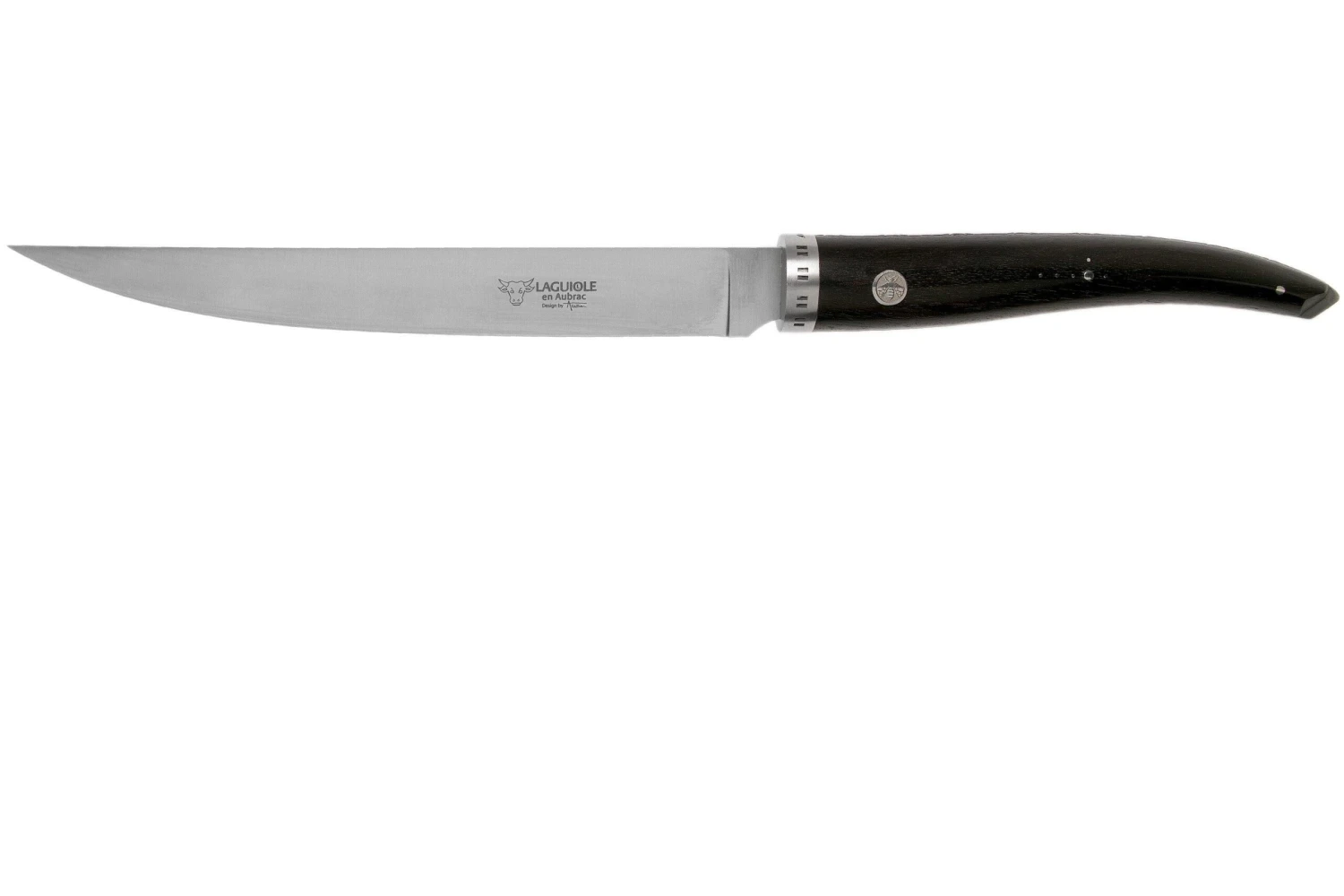 Laguiole En Aubrac Gourmet FGO20EBI Couteau à Désosser Bois D'ébène 20 Cm