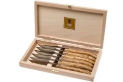 Claude Dozorme Laguiole Coffret De Couteaux à Steak 6 Pièces, Olivier