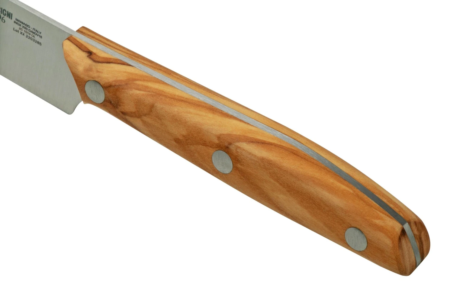 Due Cigni 1896 America DG2C1019OLSET4, Set De 4 Couteaux à Steak, Bois D'olivier – Image 6