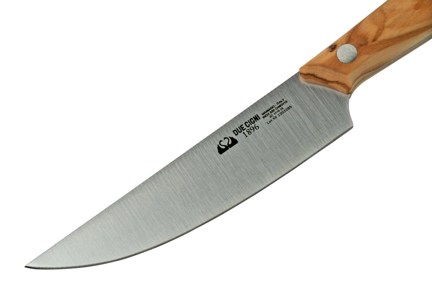 Due Cigni 1896 America DG2C1019OLSET6, Set De 6 Couteaux à Steak, Bois D'olivier – Image 3