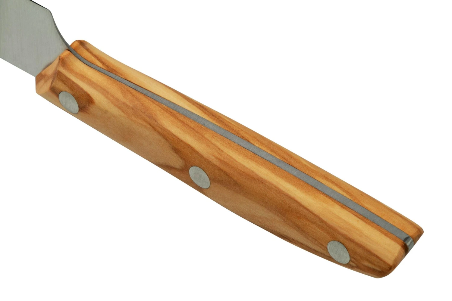 Due Cigni 1896 America DG2C1019OLSET6, Set De 6 Couteaux à Steak, Bois D'olivier – Image 4