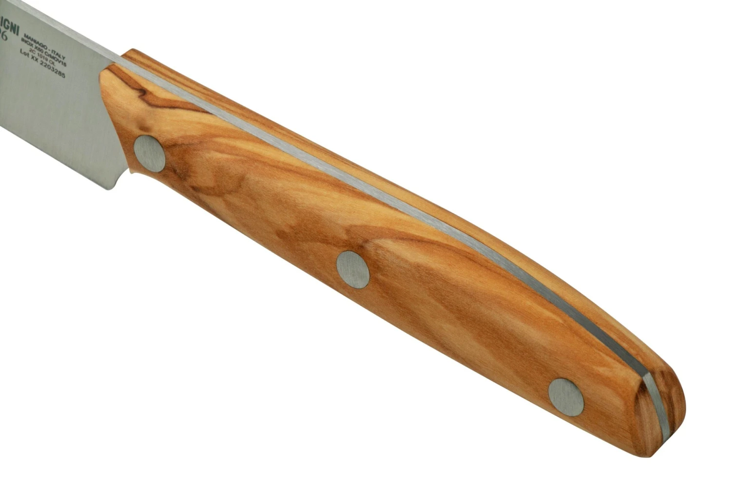 Due Cigni 1896 America DG2C1019OLSET6, Set De 6 Couteaux à Steak, Bois D'olivier – Image 6