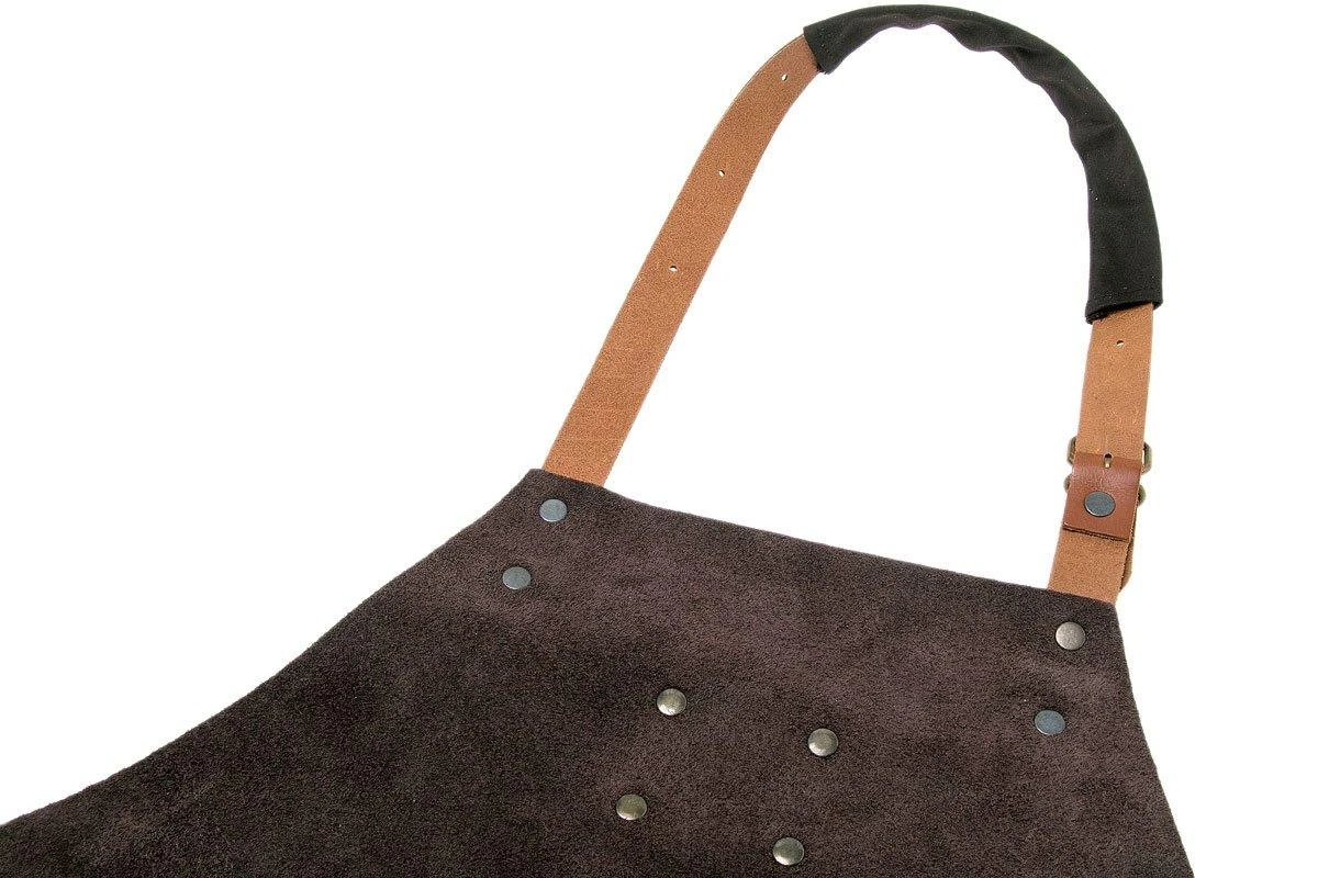 Knivesandtools Tablier En Cuir, Utah Choco 82cm – Image 3