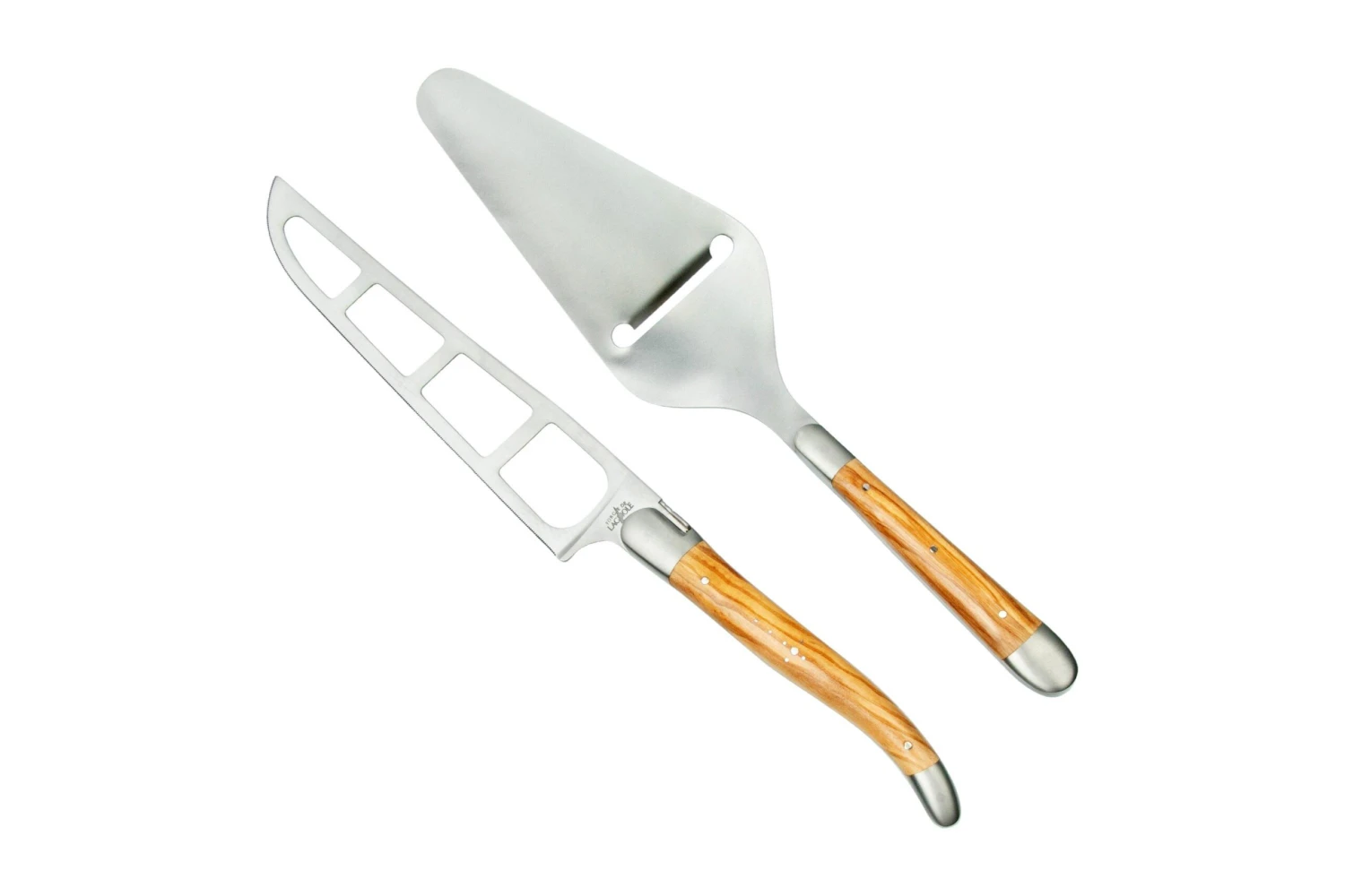 Forge De Laguiole CPMOIN Set à Fromage, Bois D'olivier