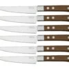 Maserin TEGI 2500TG01-M Set De 6 Couteaux à Steak Avec Sac Enroulable, Marron
