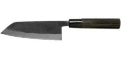 Munetoshi Nashiji Black Ko-Bunka Couteau De Chef 13.5 Cm