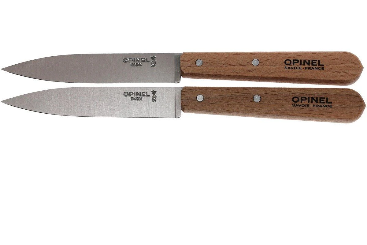 Opinel Set De 2 Couteaux D'office N°112 Naturel, Inoxydable