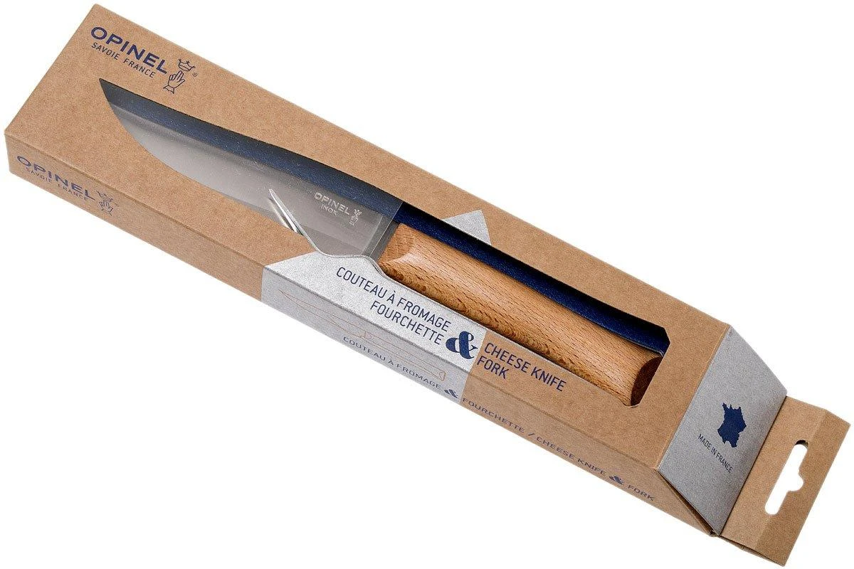 Opinel Cheese Set, Couteau Et Fourchette à Fromage Inox, 001834 – Image 5