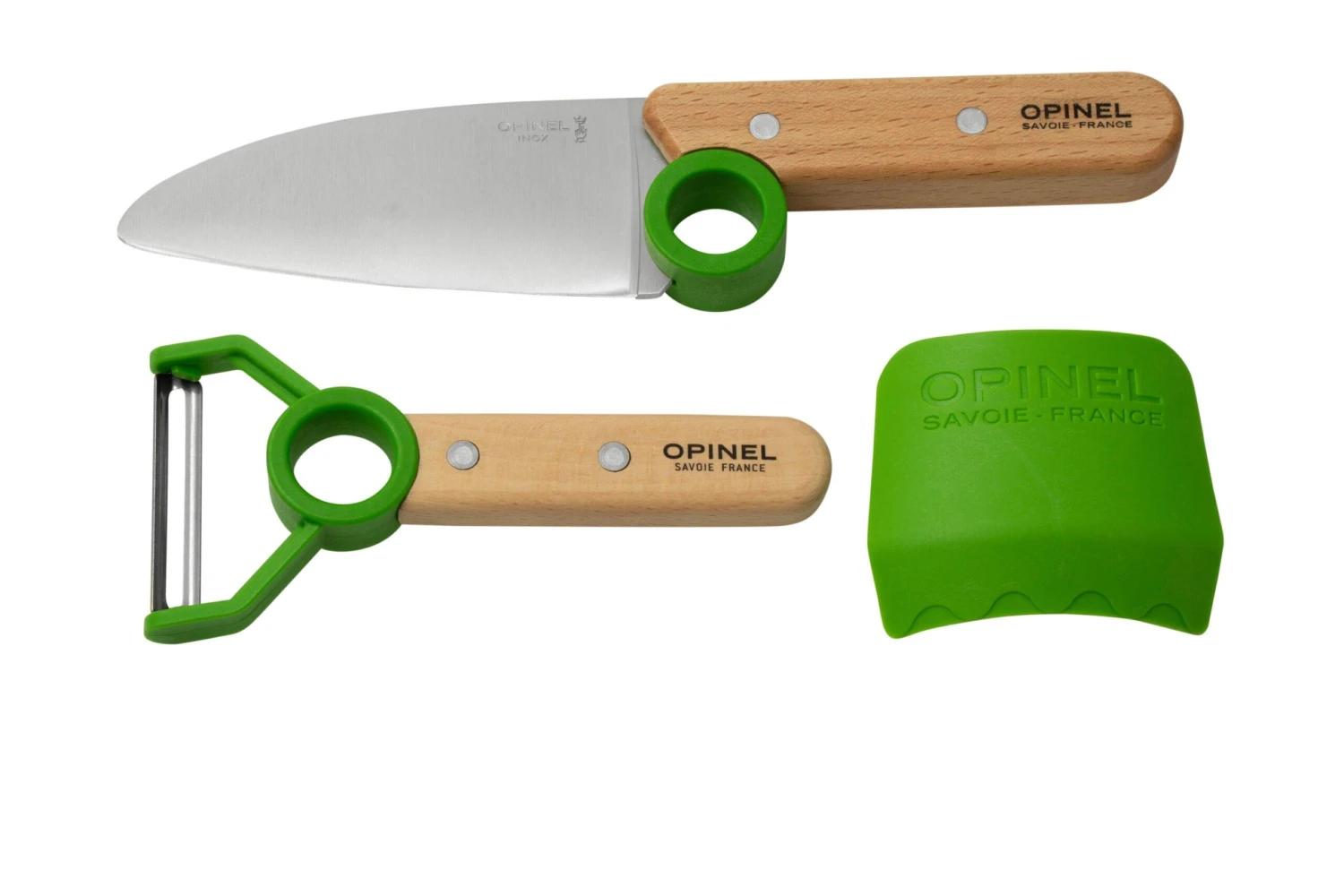 Opinel Le Petit Chef 002577 Set De Couteaux De Cuisine, Vert