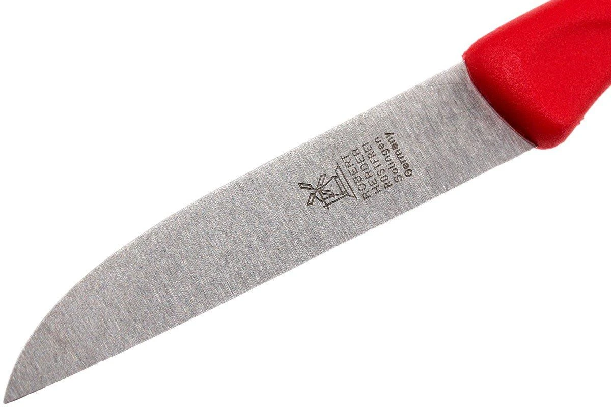 Robert Herder Straight Classic Couteau à éplucher, Rouge, 8,5 Cm – Image 3
