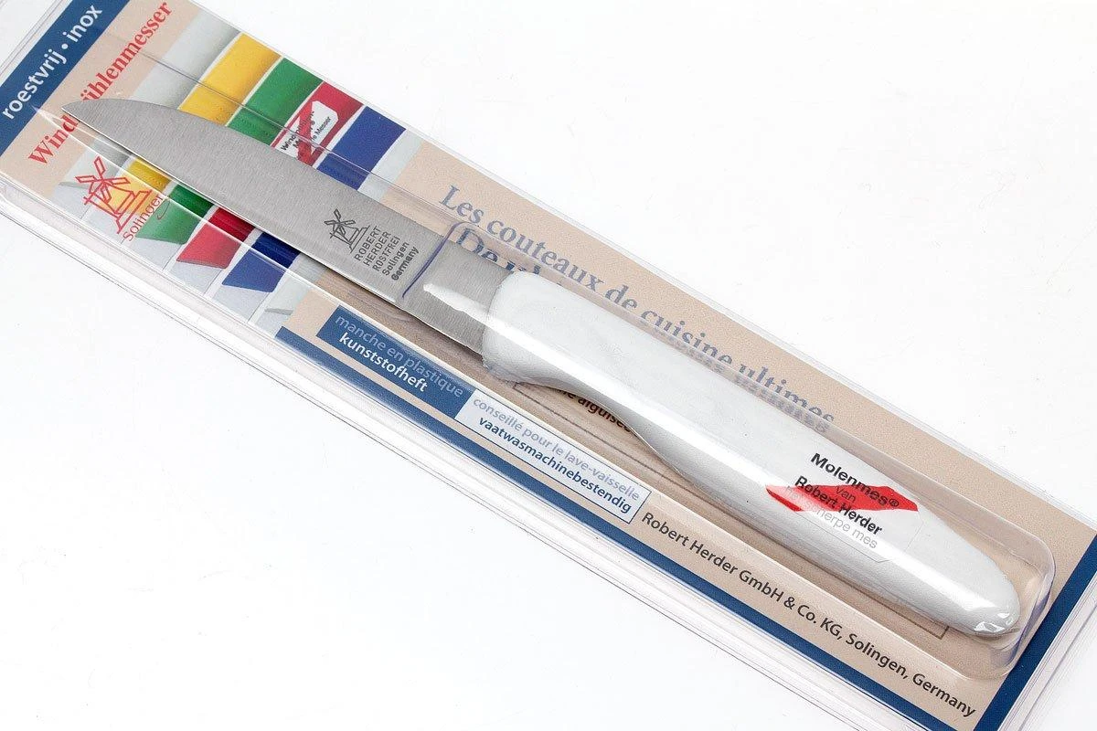 Robert Herder Couteau à éplucher Straight Classic Inox, Blanc, 8,5 Cm – Image 7