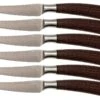 Saladini Ensemble 6 Pièces Couteaux à Steak 23 Cm, Wenge