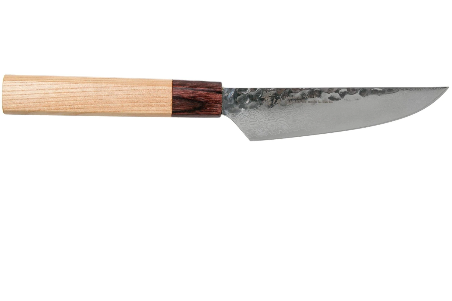 Sakai Takayuki 33-Layer Damascus Hammered WA Petty Couteau à Steak 13 Cm – Image 2