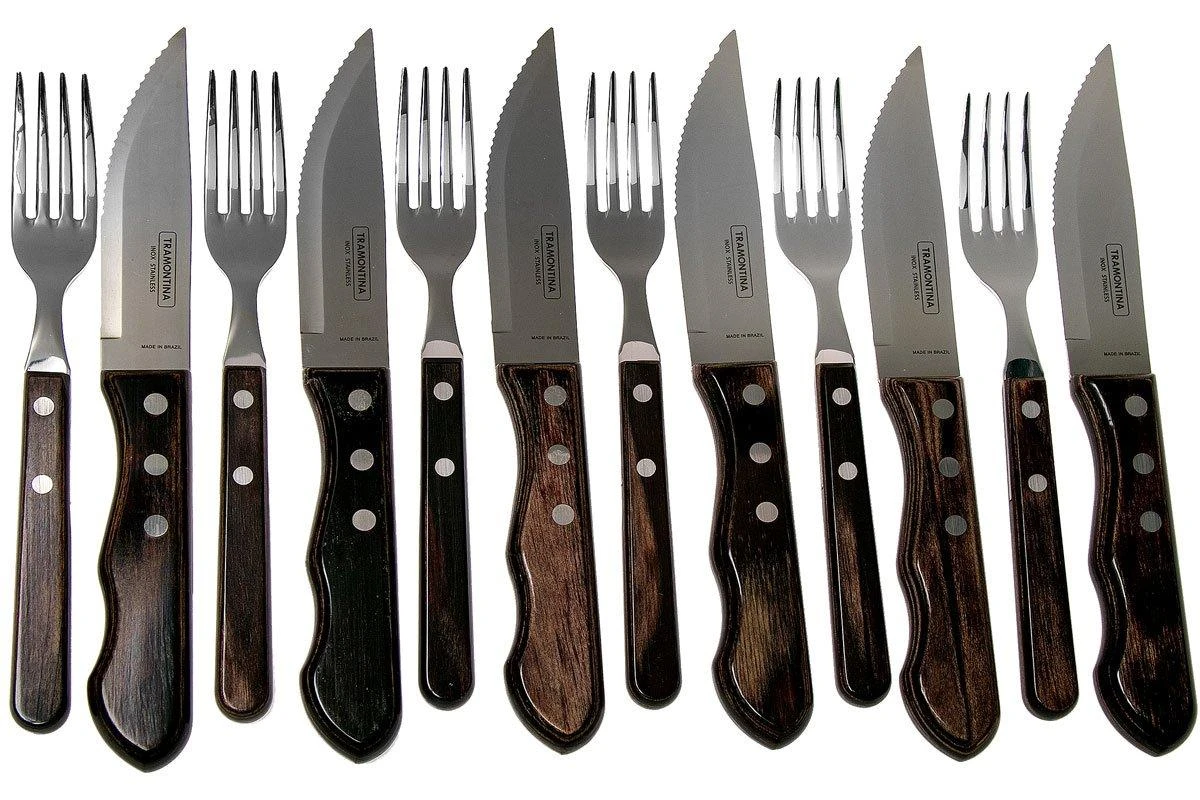 Tramontina Churrasco Jumbo Set De 12 Couverts à Steak, 29899-239