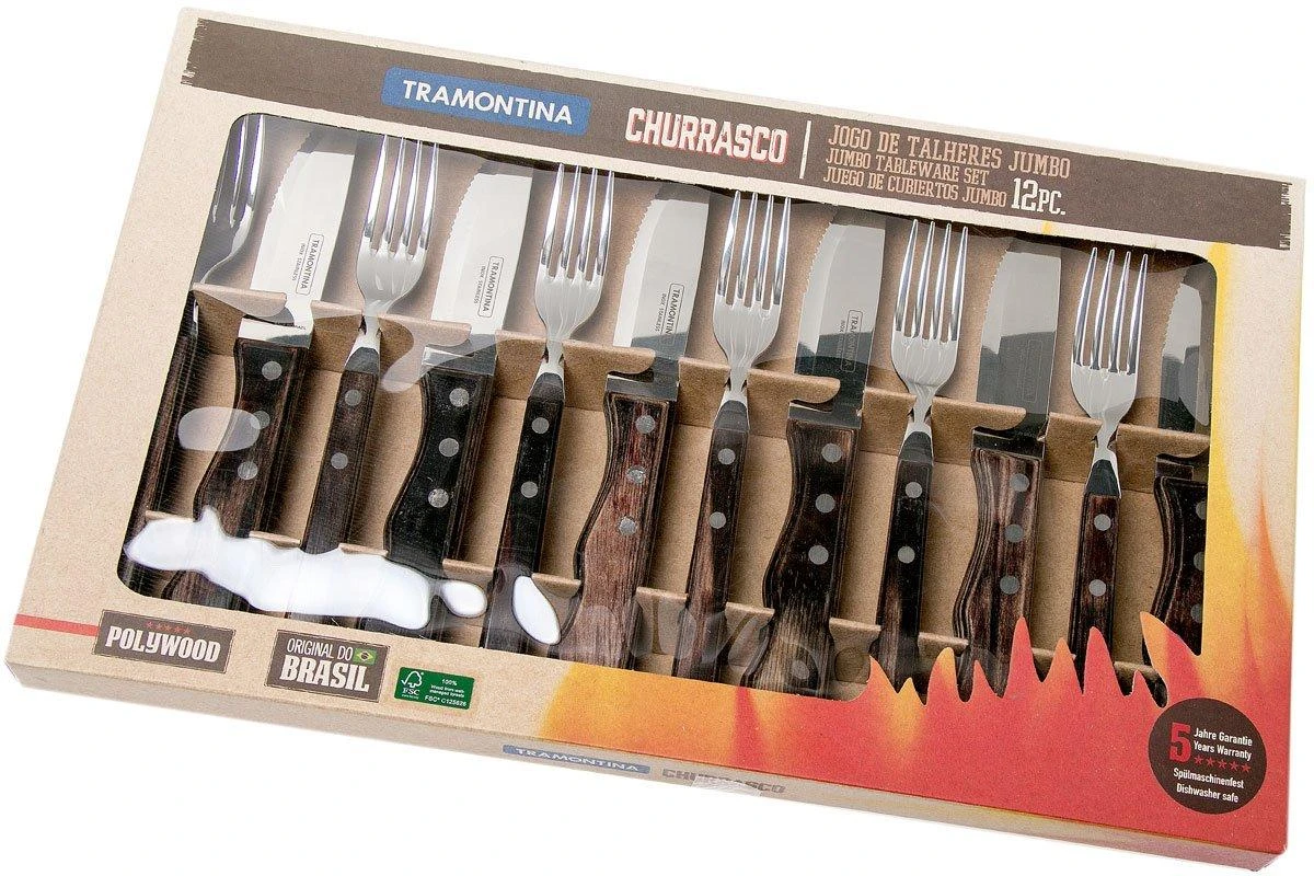 Tramontina Churrasco Jumbo Set De 12 Couverts à Steak, 29899-239 – Image 5