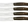 Viper Costata VT7502-04ZI, Set De 4 Couteaux à Steak, Bois De Ziricote