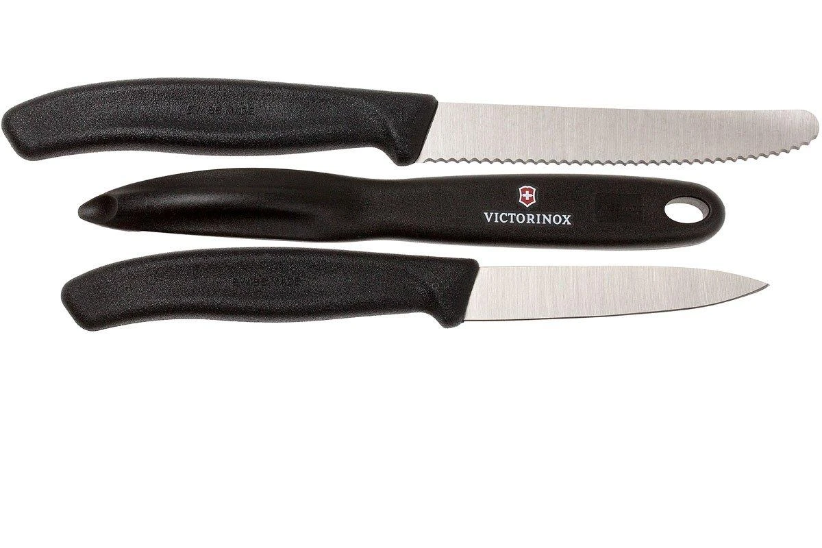 Victorinox SwissClassic Couteaux à Légumes Noir, Ensemble De 3, 6.7113.31 – Image 2