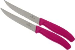 Victorinox SwissClassic Couteaux à Steak/pizza Rose, Set De 2, 6.7936.12L5B