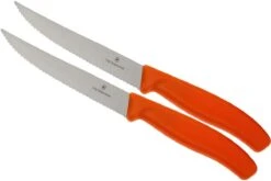 Victorinox SwissClassic Couteaux à Steak/pizza Orange Set De 2 6.7936.12L9B