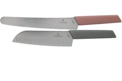 Victorinox Swiss Modern Set De Couteaux, Deux Pièces, Couteau à Pain Et Santoku