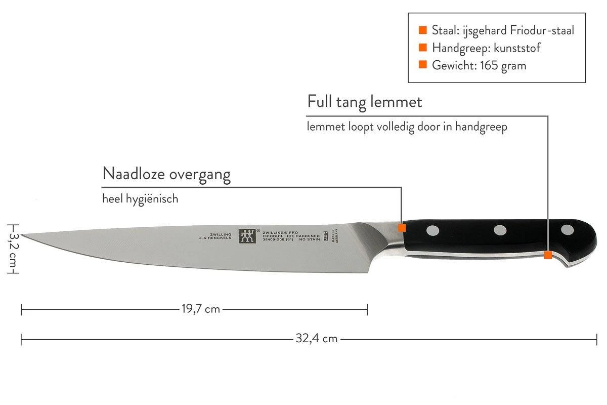 Zwilling 38400-201 Pro Couteau à Jambon – Image 3